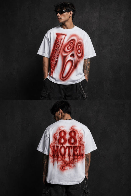 88 Hotel Ghost Graphic Oversized T-Shirt